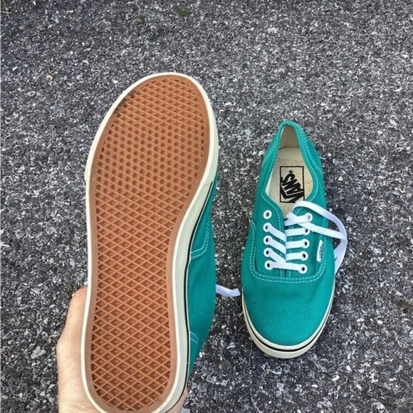 Acubi mermaidcore fairycore Vans Lo Pro Canvas Turquoise Sneakers women size 5 - Picture 6 of 6